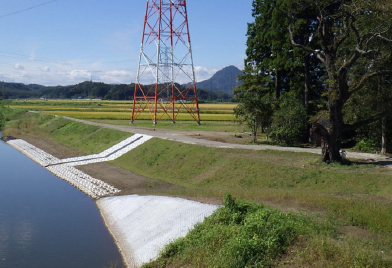 竹林川築堤護岸工事（宮城県発注）